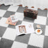 15 Flutesan Pcs Winter Plush Puzzle Foam Floor Mat Interlocking Carpet Tiles Anti Slip Soft Warm Squares EVA Foam