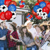 60 Pieces Blue Red Western Cowboy Bandana Balloons 12 Inch Latex Balloons Arch Garland for Baby Shower Birthday Party