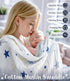 9pcs Set 0-6 Golray Baby Boy Gifts for Baby Shower, Newborn Essential with Fox Lovey/Blanket/Onesie/Wooden