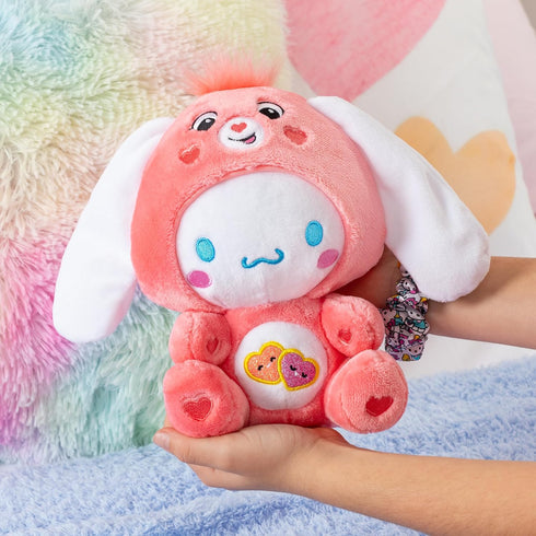 Cinnamoroll Dressed As Love-a-Lot Bear, 8" Fun-Size Plush, Soft Huggable Bestie for Girls and Boys, Ages 4+