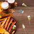 Moitkptt 24 Pcs Glitter Cupcake Toppers - Baby Bottle & Beer Mug Cupcake Picks - Gender Reveal Decorations