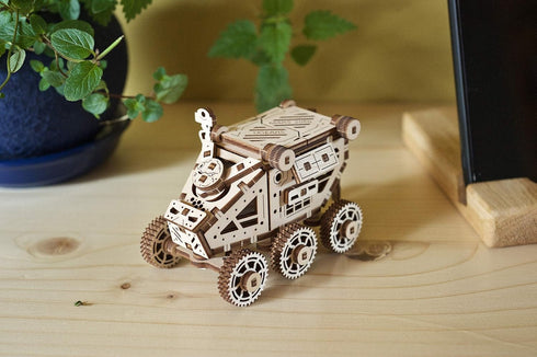 UGEARS Science STEM Mars Rover - DIY Engineering Activity, Mechanical Wooden Puzzle, Educational Gift