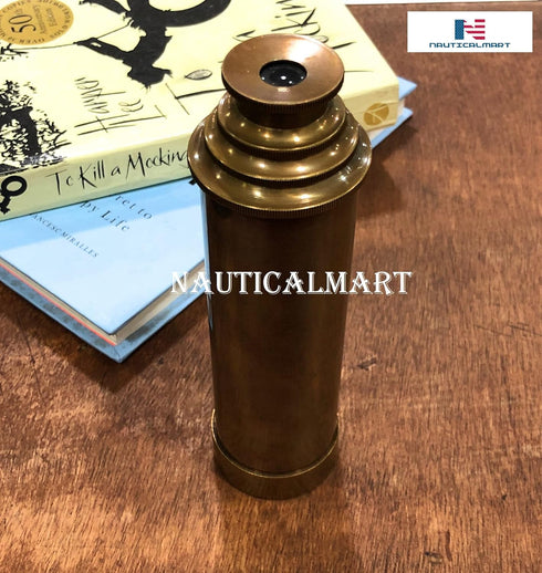 NauticalMart Maritime Brass Antique Telescope Vintage Functional Spyglass Sailor Gifts