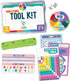 Carson Dellosa Be Clever Wherever Math Tool Kit, 11-Piece Math Games for Kids Ages 6-8, Classroom Supplies