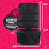 Waterproof Car Seat Protector for Child with Thick Padding, 2 Pockets, Universal Car Seat Pad & Mat - Black