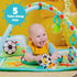 Tummy Bright Starts Grip & Kick Oball Activity Gym, Soccer Theme with Easy-Grasp Baby Toys, Baby Play Gym, Kick Pad
