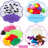6Pcs WATINC Hand Puppet Making Kit, Art Craft Felt Sock Puppet Toys, Creative DIY Make Your Own Pompoms Wiggle Googly