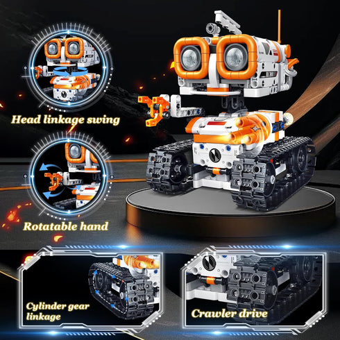 Bouraw 4 1 6-12 in STEM Educational Building Block Robot Kit - App & Remote Control Robot Toys for Kids Aged