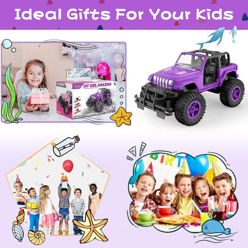 NQD RC Cars 1:16 Scale Jeep, 80 Min Playtime 2.4GHz Off-Road Trucks for Toddlers Girls Kids Teens