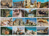 Vacation Cats 1500 Piece Puzzle from Galison - Features 16 Super-Imposed Photos of Cats Enjoying Some of The World's Most Famous Locations and Landmarks, 27" x 20", Great Gift Idea for Cat Lovers