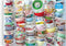 Galison Teacups Julie Seabrook Ream 1000 Piece Puzzle, Vibrant Teacups Design