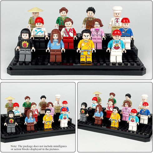 Acrylic Minifigure Display Case, Stackable Action Figures Blocks Display Box, Clear Dustproof Display Case for Lego