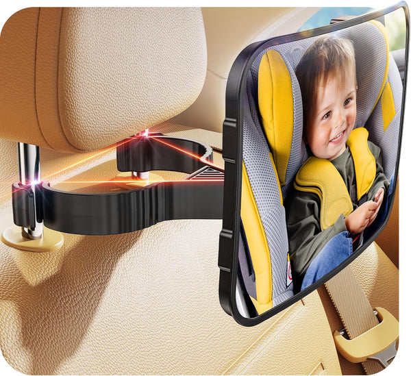 TAZENI Baby Car Mirror Hook Design Ultra Stable Car Seat Mirror for
