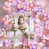 151PCS Pink Balloon Garland Arch Kit, Rose Gold White Pink and Purple Balloons for Birthday Party Decorations