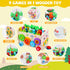 9 1 1 Hammering 1-3, harvest,1 in Montessori Toys for Year Old, Wooden Pounding Toy Game with Xylophone for Toddlers
