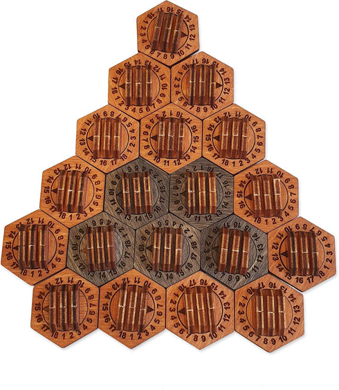SMONEX Wooden Health Tracker 24 Pcs - Compatible with EU and US Gloomhaven and Frosthaven Board Games