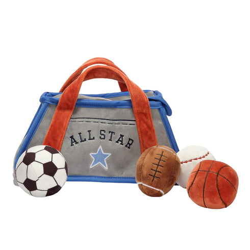 Set Lambs & Ivy Baby Sports Interactive Plush Toy - Football/Basketball/Baseball