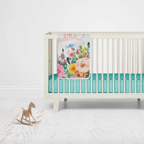 WolfeDesignPDD Custom Blanket - Baby Blanket Personalised - Swaddle Blanket - Newborn Gift - Baby Girl Newborn Gift