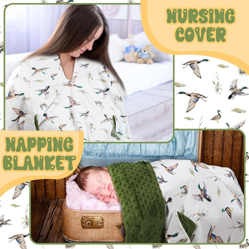 27.5 39 Inch Honeydak Mallard Duck Car Seat Cover Baby Carseat Covers Minky Infant Nursing Canopy Breastfeeding