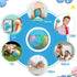 50 Pcs Globe Stress Balls - 3 Inch Mini World Stress Balls for Educational Classroom Party Favors