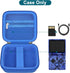Canboc Carrying Case for RG35XXSP Handheld Game Console - Blue Storage Box with Mesh Pocket for Cable