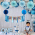 Burlap Baby Boy's 1st Birthday Decoration - Handmade Crown, High Chair Banner, Cake Topper, Tie