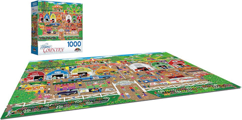 Country County 1000 RoseArt - Home - Farm Fair - Piece Jigsaw Puzzle for Adults