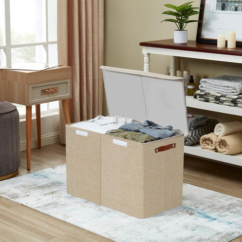 Closet 25"x13"x16" Bagnizer Large Toy Storage Box with Lids, Collapsible Sturdy Baby Storage Organizer Chest Bin Basket