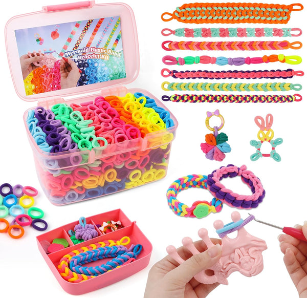 DPAPDI Bracelet Making Kit Toys for Kids, Girls Crafts for Ages 6-12,