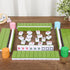 Chinese Small Mahjong Set, 144 Numbered Melamine Tiles (Green) with Carrying Bag, Complete Game Set
