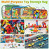 Toy Storage Bags for Lego Bricks, 5 Pcs Travel Organizers for Kids Building Blocks, Toy Car, Puzzles with Mesh Pocket