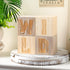 RattanView 4 Pcs Woodland Wild Nursery Wood Decor Nursery Wood Shelf Blocks for Bedroom Playroom Gifts Wild Sign