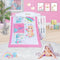 TrenD'Lay 4 Piece Baby Girl Crib Bedding Set, Crib Comforter Set for Girls,