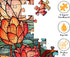 PICKFORU 1000 Piece Stained Glass Flower Puzzles for Adults - Colorful Floral Art