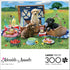 Buffalo Games - Adorable Animals - Puppy Park Picnic - 300 Large Piece Jigsaw Puzzle for Adults Challenging Puzzle Perfect for Game Nights