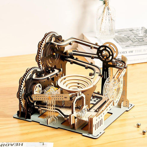 3D Wooden Puzzles Marble Run Set, Mechanical Model Kits for Christmas/Birthday Gifts for Adults and Teens