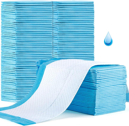 PIEMEET 100 Pack Disposable Changing Pad, Leak Proof Baby Disposable Underpads, Waterproof Diaper