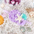 YanJie Baby Girl Mermaid Headbands - Aqua Glitter Accessories, Starfish Bows for Newborn Party, Lavender