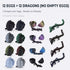 MiniMythos Toys 12 Pack 3D 12-Color Set 8+ Printed Dragon Eggs with Dragons Inside, Articulated Crystal Dragons, Dark