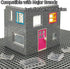 ZHX 72PCS Clear Transparent Window House Building Brick Toy - Classic Flat Plates Pieces Compatible with Major Brands