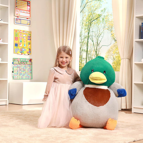 Toys,24.5" IKASA Giant Duck Stuffed Animal Plush Toy,Large Big Jumbo Soft Mallard Huge Size Cute Fluffy Fat