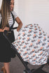 Bison Copper Pearl Multi-Use Cover: Car Seat, Nursing, Stroller - Stretchy Fabric, All-Season, Stylish Designs, Easy