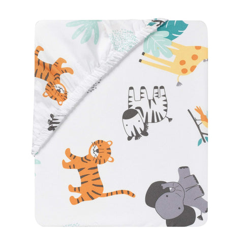 Bedtime Originals 3Piece Set, (283003V) Mighty Jungle Crib Bedding Multicolor