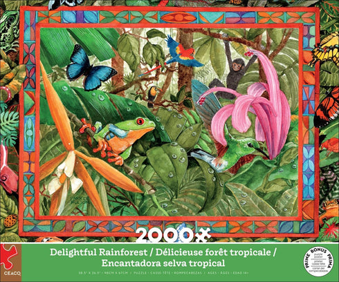 Ceaco - Parker Fulton - Delightful Rainforest - 2000 Piece Jigsaw Puzzle