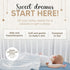 100% 30x16 (2 Pack) Bassinet Fitted Sheets - Compatible with SNOO Happiest Baby Oval Bassinet | Organic Muslin Cotton