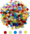 Yuanhe 500 Pieces 3/4 Inch Transparent Counting Chips for Bingo Game, Mixed Color for Party and Classroom