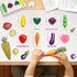 R&DLanci 8 Count, Toddler Crayons Non Toxic Washable Crayons for Toddlers, Unbreakable Easy-Grip Vegetable & Fruit
