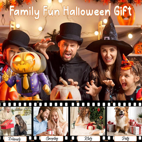 3-7, Halloween Themed Toys, Pumpkin Dancing Robot Plays Spooky Music and Lights Up Eyes, Fun Interactive Sensory Toy