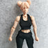 1/12 Scale Figure Clothes - Vest T-shirt + Pocket Pants for 1:12 6inch Female TBL Action Figure Doll (Black)