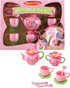 Melissa & Doug Butterfly Tea Set (15 pcs) - Play Food Accessories